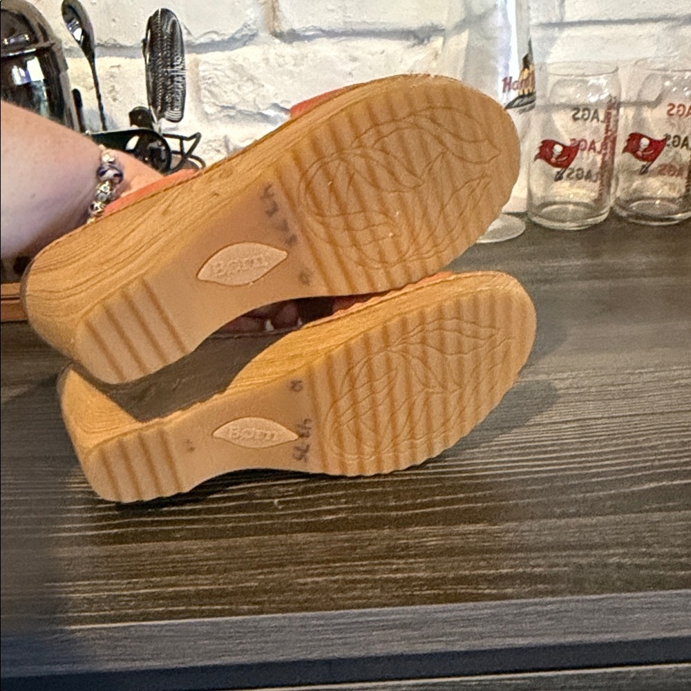 Born Women's Orange Woven Sandals - Picture 6 of 7